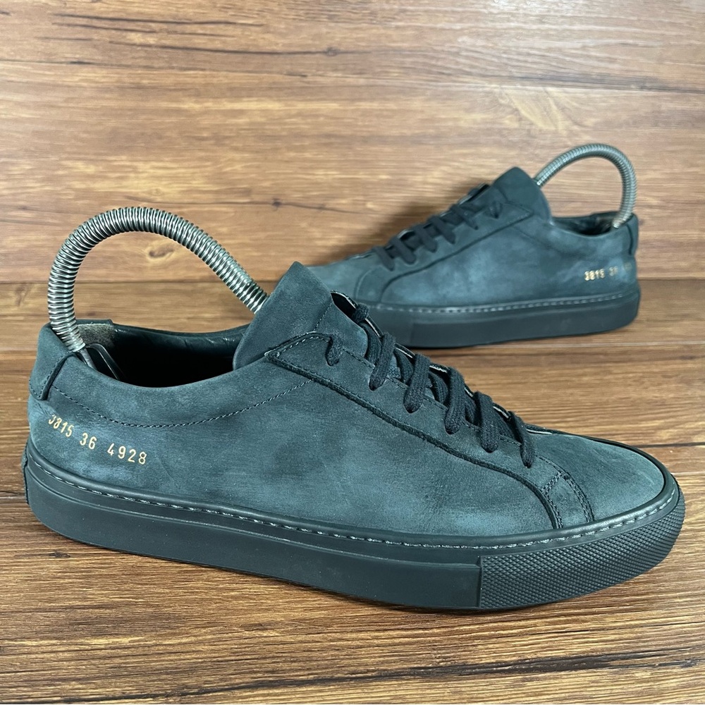 WOMAN BY COMMON PROJECTS Black Suede Sneakers Women’s‎ Size 6 (36) Shoes